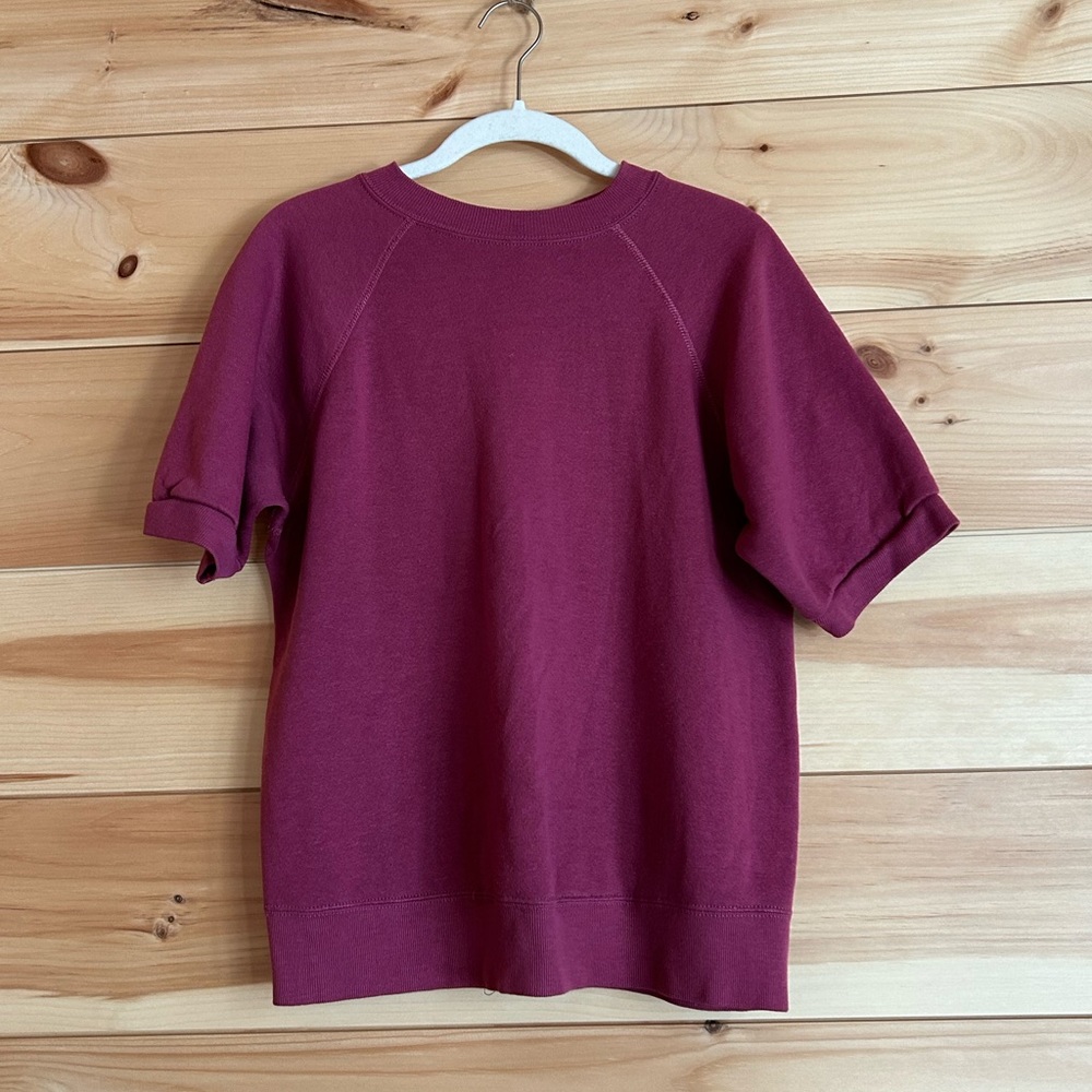 Vintage Short Sleeve Sweatshirt